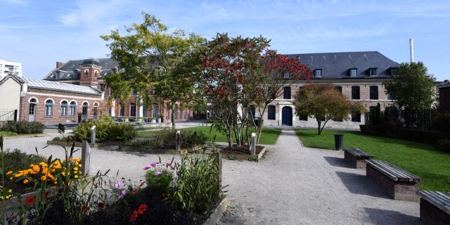 The gardens of the Hospice d'Havré