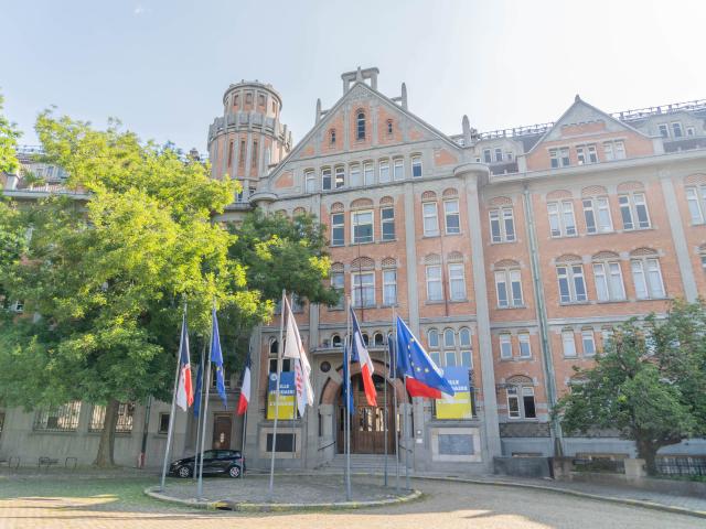 Gevel van het stadhuis van Lille