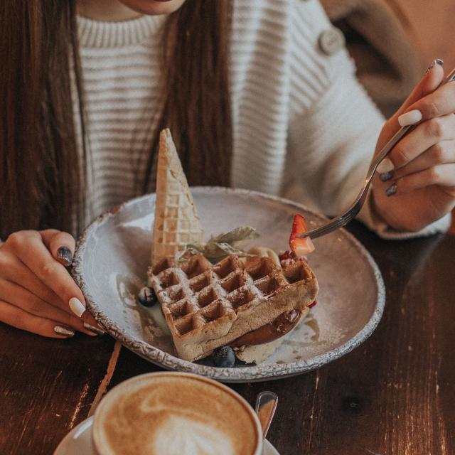 Dégustation de gaufre