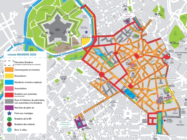 Plan Braderie Lille 2025 @ville De Lille